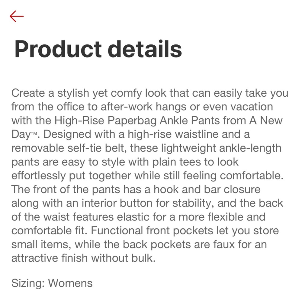 Paperbag pants, M - Picture 4 of 5